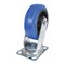 Vestil Elastic Rubber Swivel Caster 6 In. Diameter x 2 In. Width 770 Lb. Capacity Blue/Black CST-BB-6X2ER-S - alternate 5